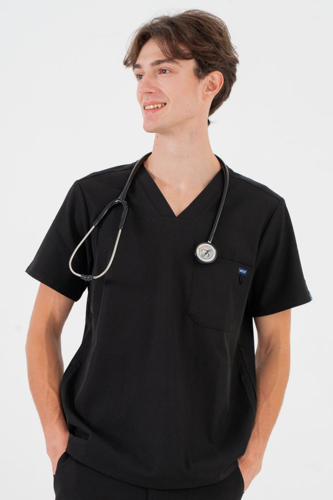 VetCore™ Men's Vet Med Scrub Top | Dr Woof Apparel