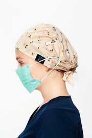 Dental Floral Scrub Cap