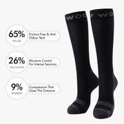 Black  Performance Compression Socks