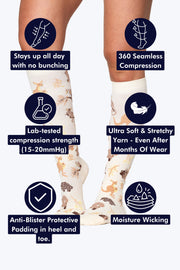 Aussie Natives Bamboo Compression Socks
