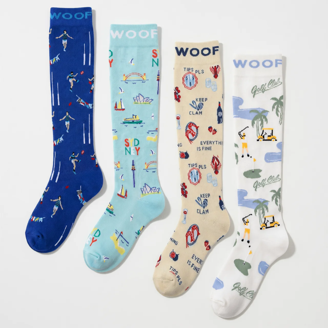 4 Pack Bamboo Compression Socks | Out & About | Dr Woof Apparel