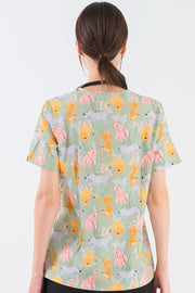 Wild Savanna Women's 3-Pocket Scrub Top