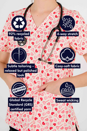 Sweetheart Women’s 3-Pocket Scrub Top