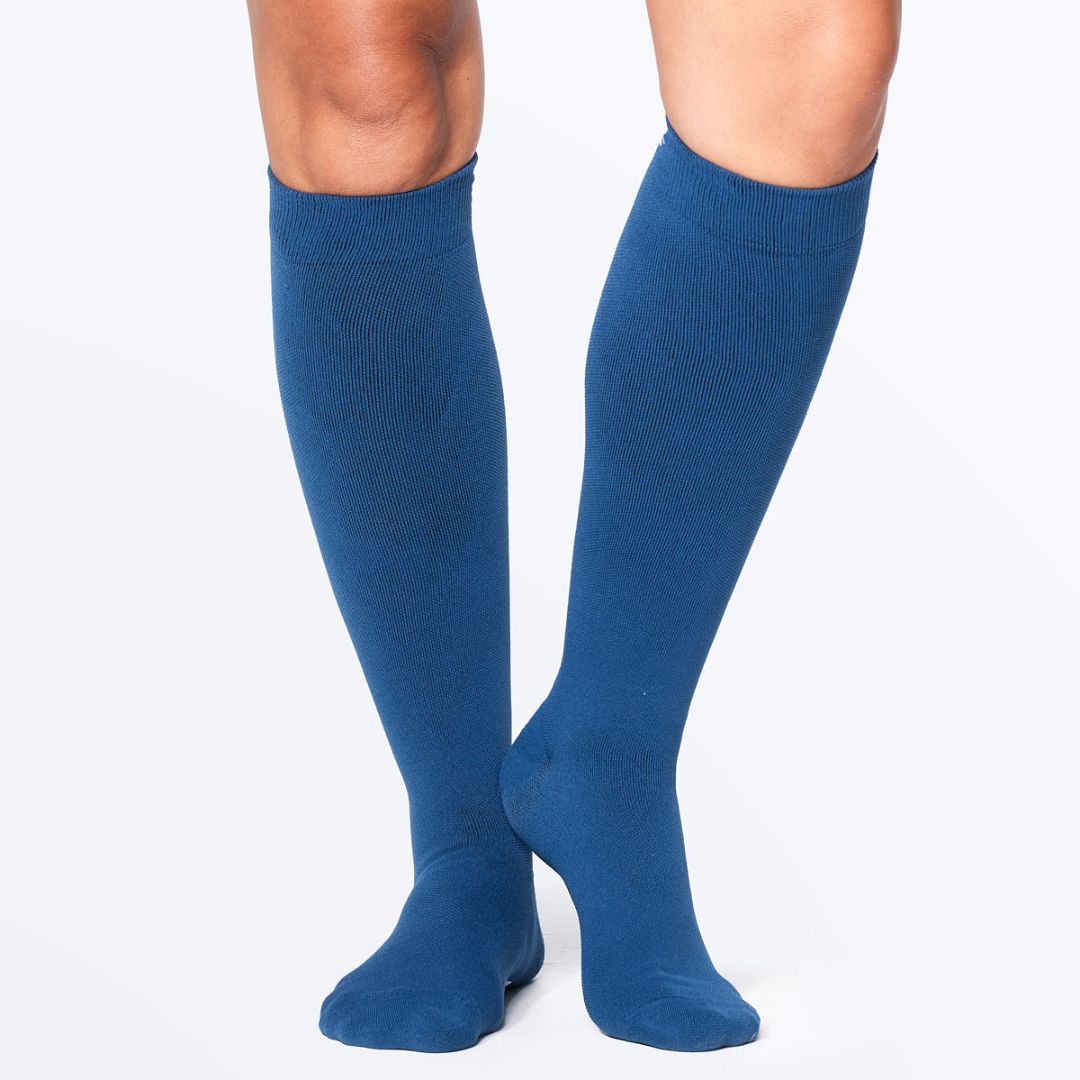 Caribbean Blue Bamboo Compression Socks | Dr. Woof Apparel