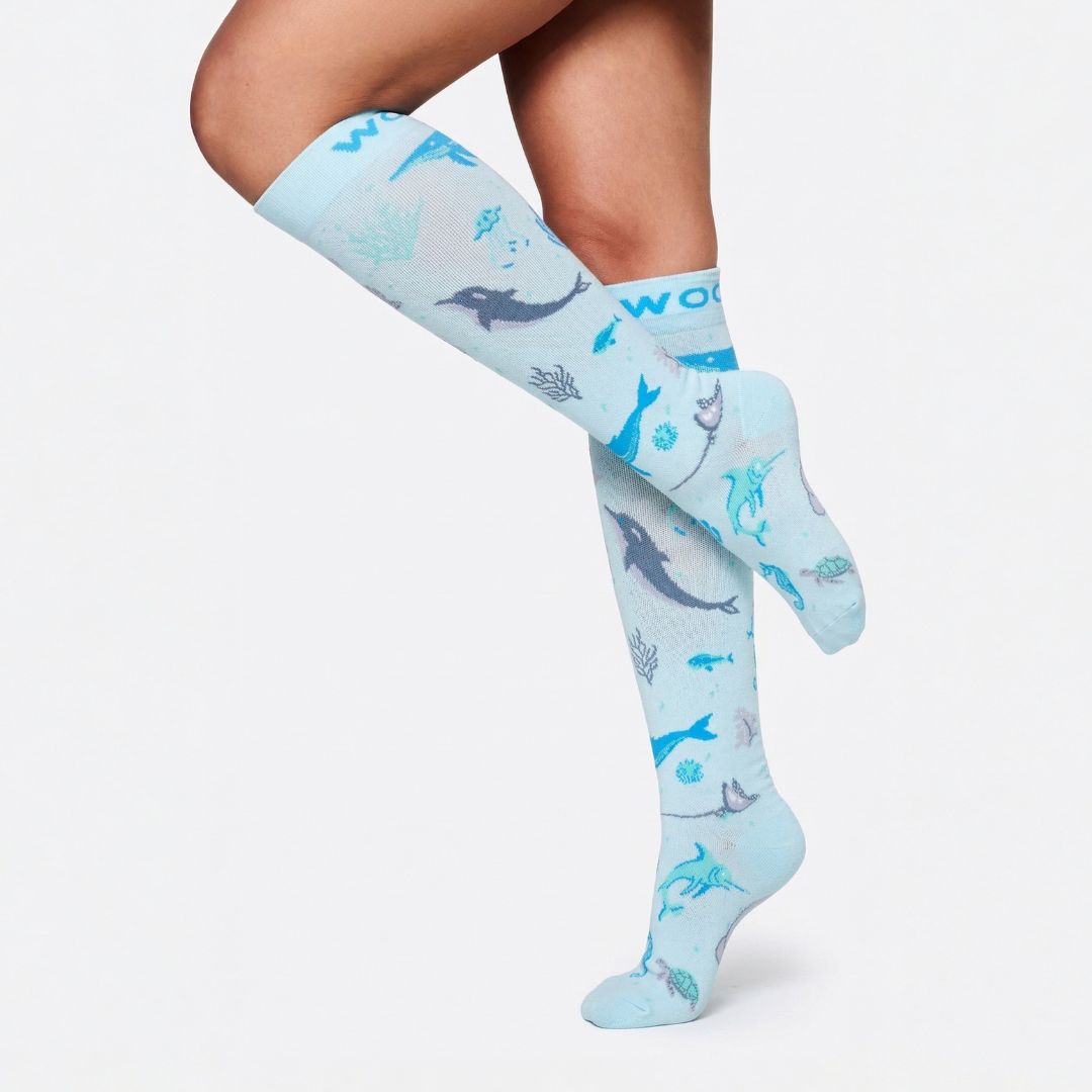 Under the Sea Bamboo Compression Socks | Dr. Woof Apparel