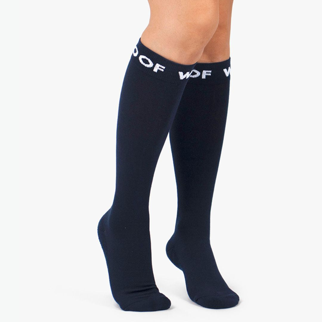 Navy Bamboo Compression Socks | Dr. Woof Apparel