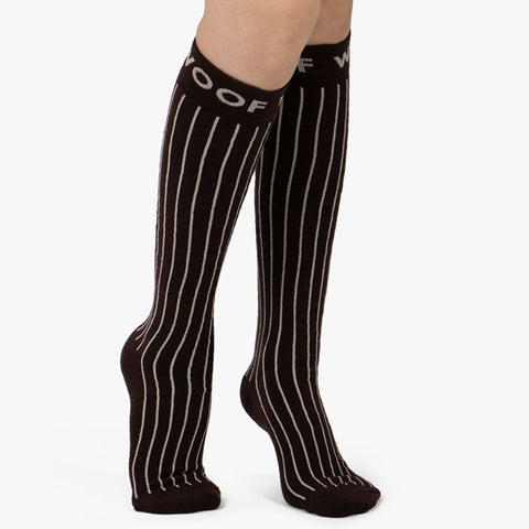 Pinstripe Bamboo Compression Socks