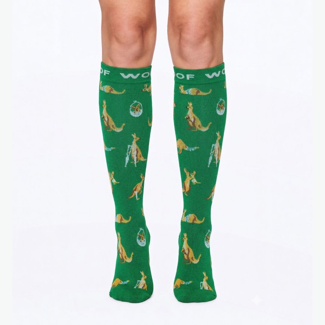 Kangaroo Hospital Bamboo Compression Socks | Dr. Woof Apparel