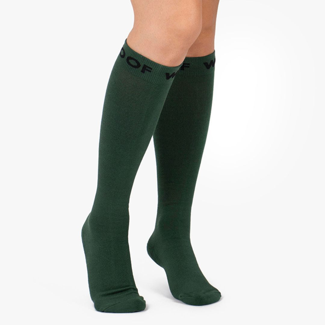 Fern Green Bamboo Compression Socks