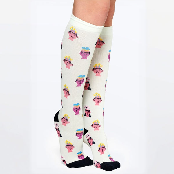 My Feelings Matter Bamboo Compression Socks - Old Wide Calves Sizing