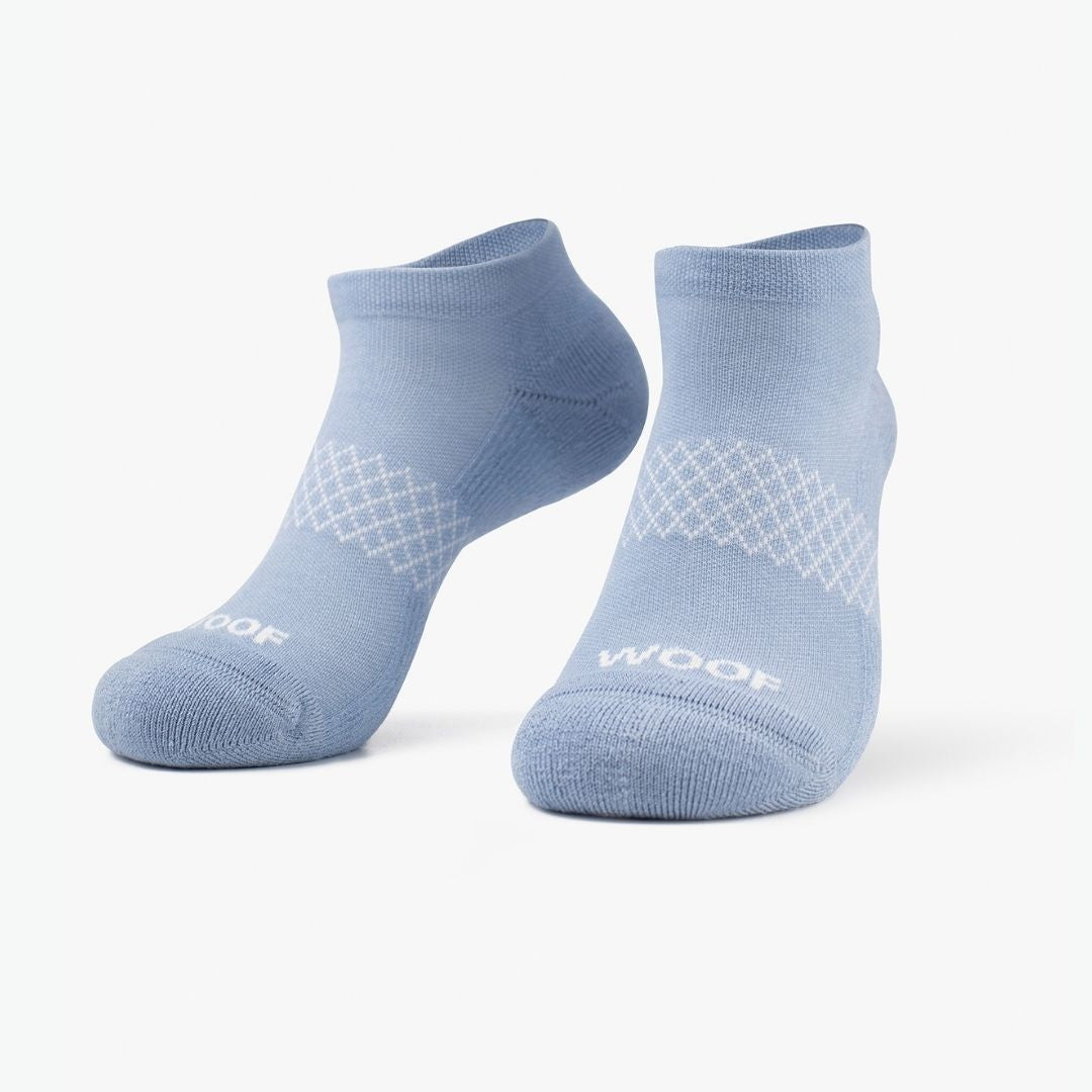 Bamboo Compression Ankle Socks | Pastel Blue | Medium Compression
