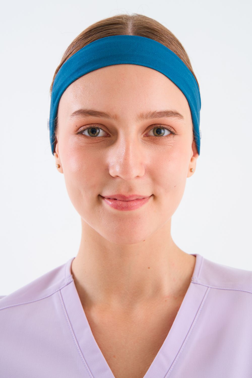Caribbean Blue Headband and Mask Holder