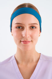 Caribbean Blue Headband and Mask Holder