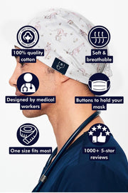 Kangaroos Scrub Cap