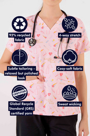 Vitals Women’s 3-Pocket Scrub Top