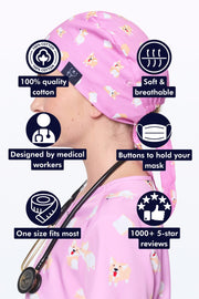 Loafing Corgis Scrub Cap