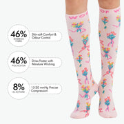 1 in 7: Breast Cancer Awareness Bamboo Compression Socks