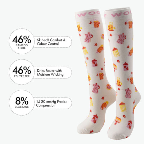 Sweet Treat Bamboo Compression Socks