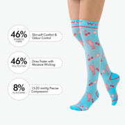 Cherry Milkshake Bamboo Compression Socks