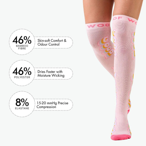 Good Vibes Bamboo Compression Socks
