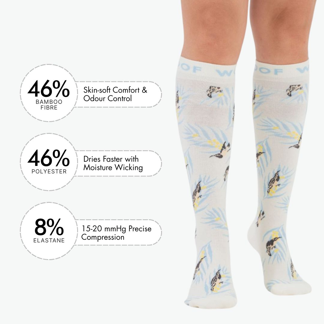 Wattlebirds Bamboo Compression Socks