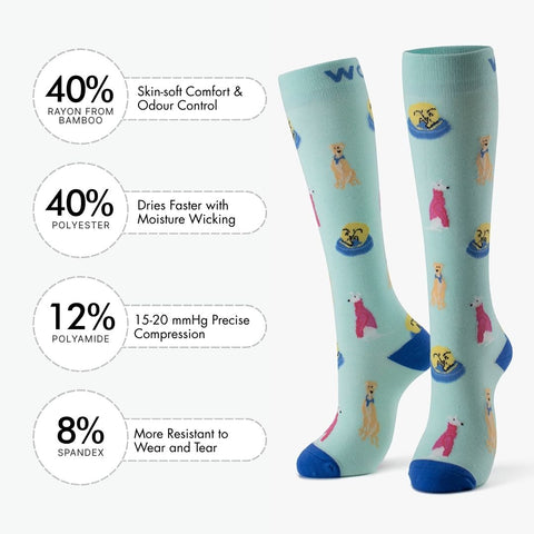 Greyhounds Bamboo Compression Socks | Dr. Woof Apparel