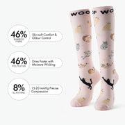 Cats Cats Cats Bamboo Compression Socks