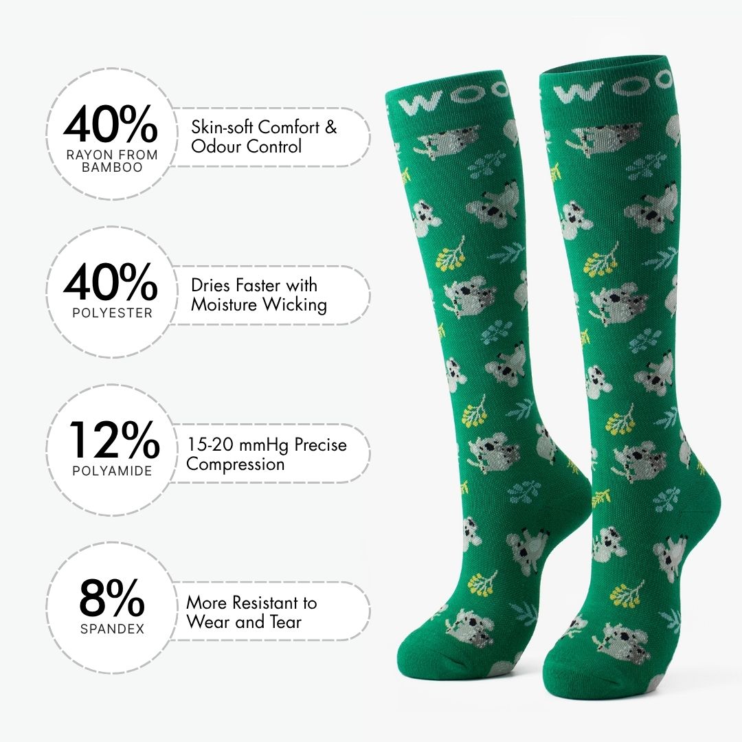 Koalas Bamboo Compression Socks