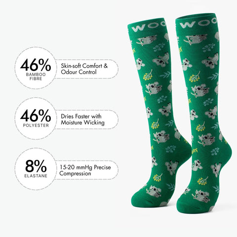 Koalas Bamboo Compression Socks