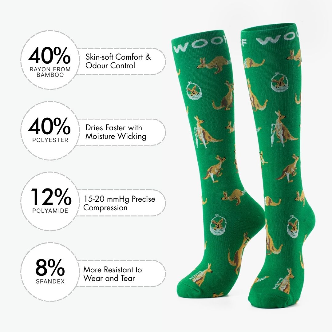 Kangaroo Hospital Bamboo Compression Socks