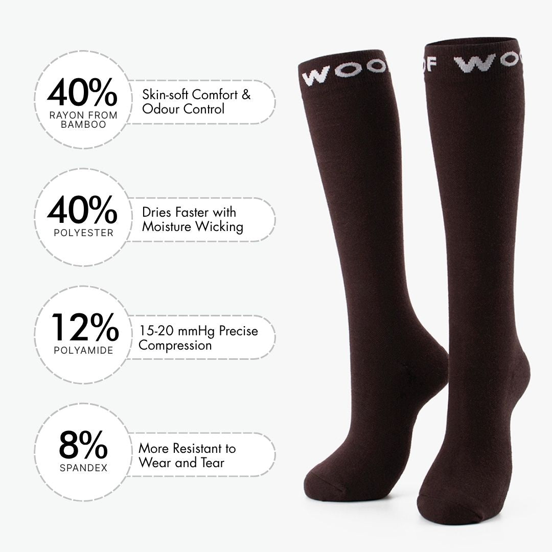 Nude 4 Bamboo Compression Socks