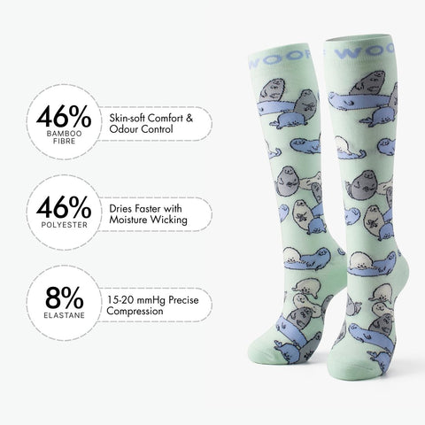 Seal Bamboo Compression Socks