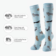 Down Under Dogs Bamboo Compression Socks