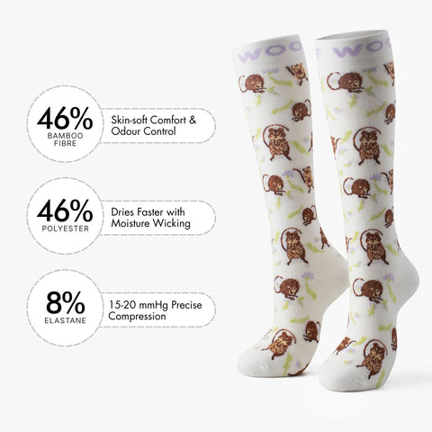 Quokka Bamboo Compression Socks