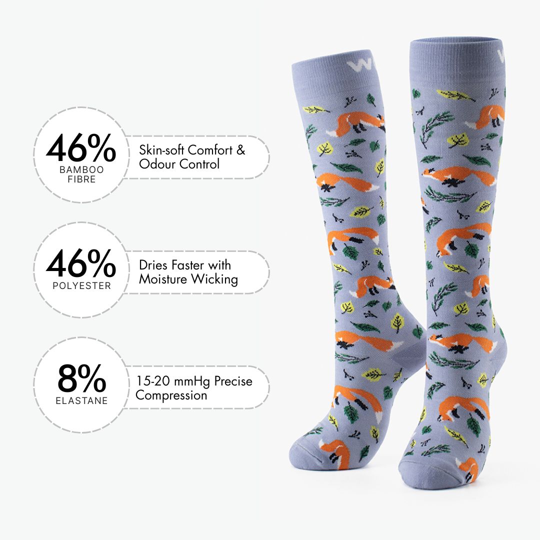 Fox Bamboo Compression Socks