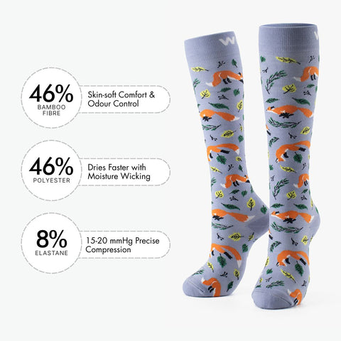 Fox Bamboo Compression Socks