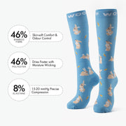 Snuggle Bunnies Bamboo Compression Socks
