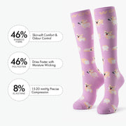 Loafing Corgis Bamboo Compression Socks