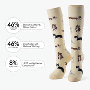 Border Collies Bamboo Compression Socks