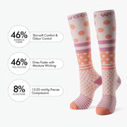 Spotty Spice Bamboo Compression Socks