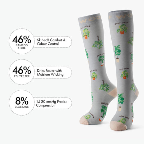Keep Growing Bamboo Compression Socks
