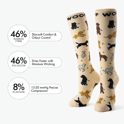 Labradors Bamboo Compression Socks