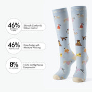 Parisian Pups Bamboo Compression Socks