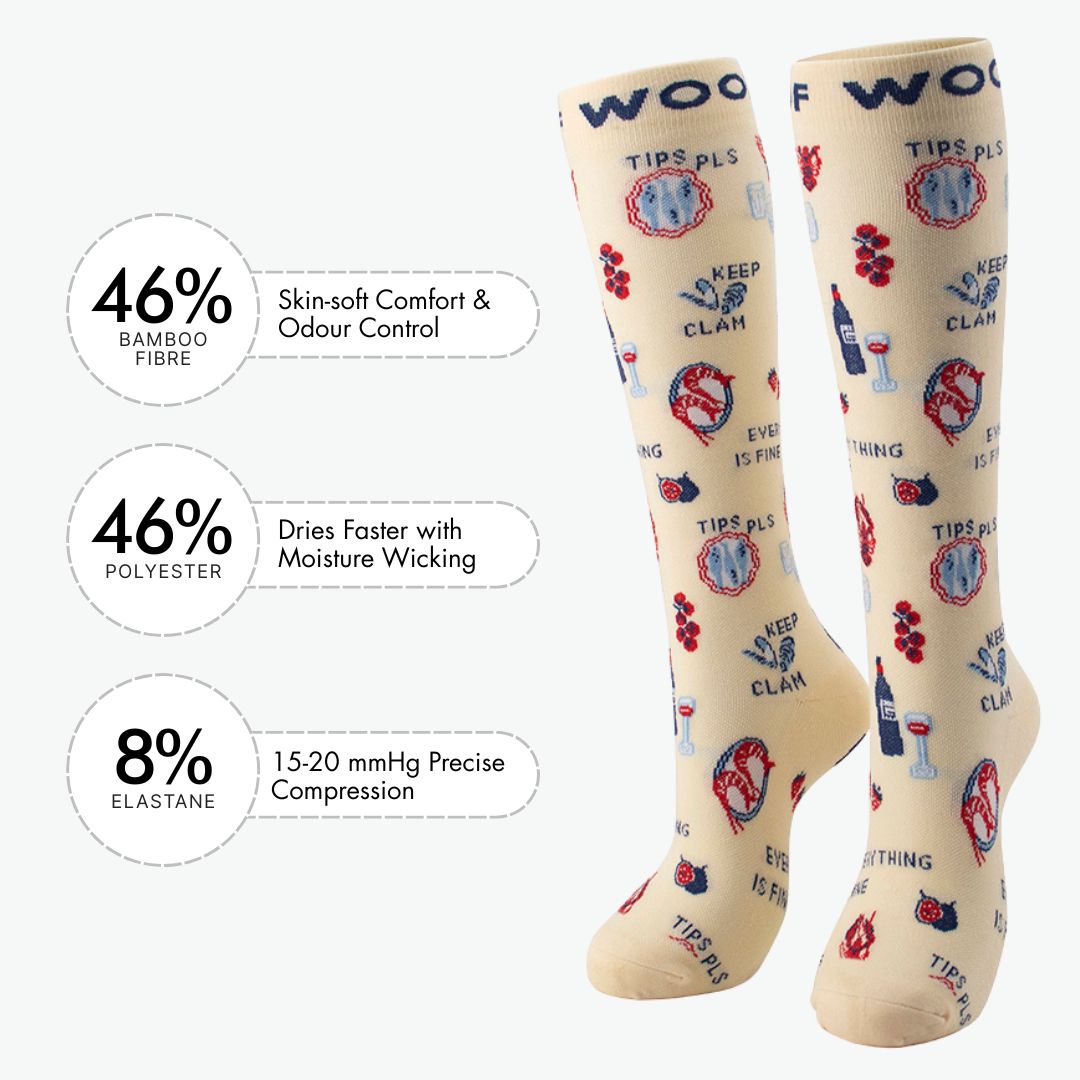 Waiter’s Best Friend Bamboo Compression Socks