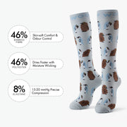 I'm Just a Baby Penguin Bamboo Compression Socks