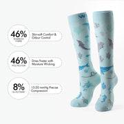 Under the Sea Bamboo Compression Socks