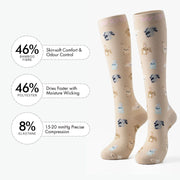 Bunnies Bamboo Compression Socks