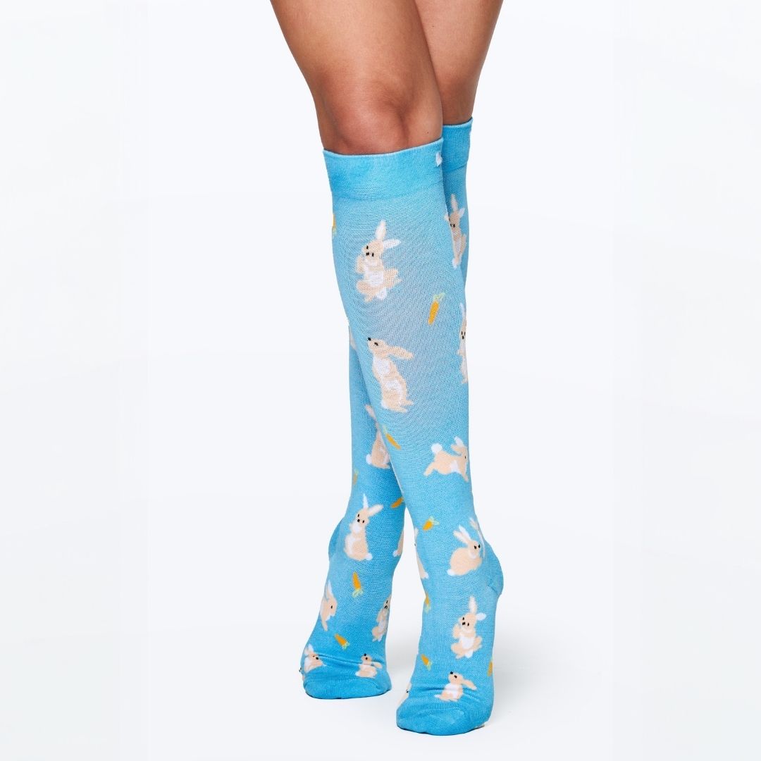 Snuggle Bunnies Bamboo Compression Socks | Dr. Woof Apparel