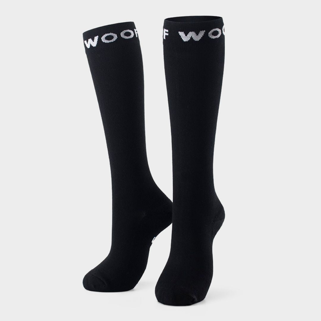 6 Pack Bamboo Compression Socks | Black | Dr Woof Apparel