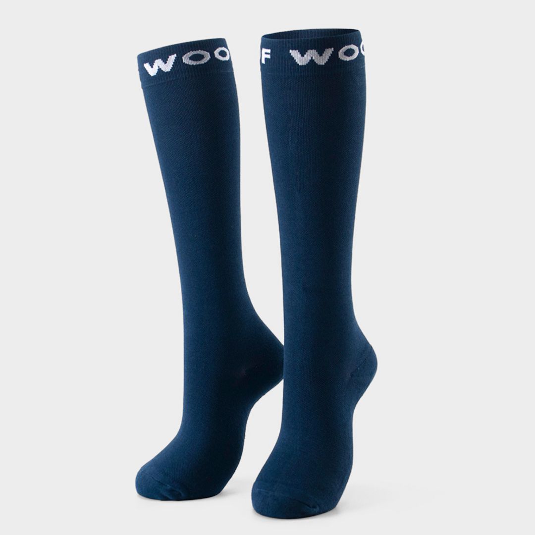 Black & Caribbean Blue Bamboo Compression Socks 4 Pack